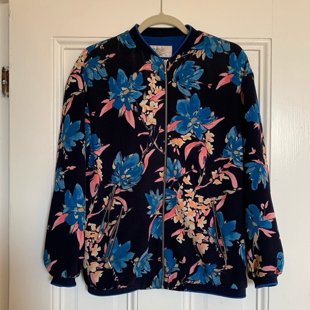 Floral bomber jacket